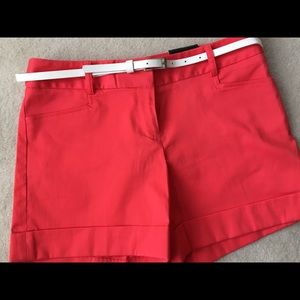 NWT Express Editor Style Salmon Coral Shorts Size0